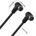 Dual 90 Degree Right Angle S-Video 9PIN (Separate Video) male to male cable Dual 90 Degree Right Angle S-Video 9PIN (Separate Video) male to male cable