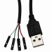 USB 2.0 A male to USB 4 Pin Dupont Motherboard Header Adapter USB 2.0 A male to USB 4 Pin Dupont Motherboard Header Adapter