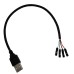 USB 2.0 A male to USB 4 Pin Dupont Motherboard Header Adapter USB 2.0 A male to USB 4 Pin Dupont Motherboard Header Adapter