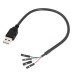 USB 2.0 A male to USB 4 Pin Dupont Motherboard Header Adapter USB 2.0 A male to USB 4 Pin Dupont Motherboard Header Adapter