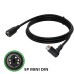90 Degree Right Angle male to Straight Female 5PIN S-Video (Separate Video) Cable 90 Degree Right Angle male to Straight Female 5PIN S-Video (Separate Video) Cable