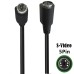 90 Degree Right Angle male to Straight Female 5PIN S-Video (Separate Video) Cable 90 Degree Right Angle male to Straight Female 5PIN S-Video (Separate Video) Cable