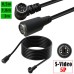 90 Degree Right Angle male to Straight Female 5PIN S-Video (Separate Video) Cable 90 Degree Right Angle male to Straight Female 5PIN S-Video (Separate Video) Cable