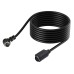 90 Degree Right Angle male to Straight Female 6PIN S-Video (Separate Video) Cable