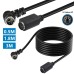 90 Degree Right Angle male to Straight Female 6PIN S-Video (Separate Video) Cable