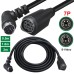 90 Degree Right Angle male to Straight Female 7PIN S-Video (Separate Video) Cable 90 Degree Right Angle male to Straight Female 7PIN S-Video (Separate Video) Cable