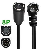 90 Degree Right Angle male to Straight Female 8PIN S-Video (Separate Video) Cable 90 Degree Right Angle male to Straight Female 8PIN S-Video (Separate Video) Cable