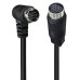90 Degree Right Angle male to Straight Female 9PIN S-Video (Separate Video) Cable 90 Degree Right Angle male to Straight Female 9PIN S-Video (Separate Video) Cable