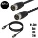 3 Pin DIN Male Plug to 3 Pin DIN Male Signal Transmission Cable 3 Pin DIN Male Plug to 3 Pin DIN Male Signal Transmission Cable
