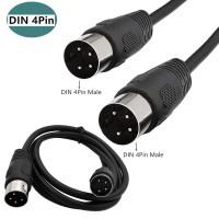 4 Pin DIN Male Plug to 4 Pin DIN Male Signal Transmission Cable 4 Pin DIN Male Plug to 4 Pin DIN Male Signal Transmission Cable