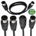 4 Pin DIN Male Plug to 4 Pin DIN Male Signal Transmission Cable 4 Pin DIN Male Plug to 4 Pin DIN Male Signal Transmission Cable