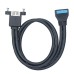 USB3.0 20Pin Female to Dual Port USB 3.0 A Female Panel Cable USB3.0 20Pin Female to Dual Port USB 3.0 A Female Panel Cable