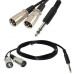 1/4" 6.35mm Stereo Plug To 3 Pin XLR Male*2 Microphone Mic Audio Cable 1/4" 6.35mm Stereo Plug To 3 Pin XLR Male*2 Microphone Mic Audio Cable