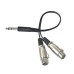 1/4" 6.35mm Stereo Plug To 3 Pin XLR Female*2 Microphone Mic Audio Cable 1/4" 6.35mm Stereo Plug To 3 Pin XLR Female*2 Microphone Mic Audio Cable