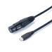 XLR to USB Type C Professional Recording Audio Cable for Microphones to Cellphone, Laptop, Tablet w/Windows, Macos iOS, Android, Linux Unix XLR to USB Type C Professional Recording Audio Cable for Microphones to Cellphone, Laptop, Tablet w/Windows, Macos iOS, Android, Linux Unix