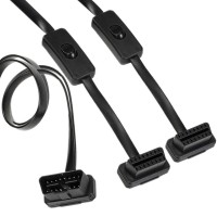 1 Male to 2 Female OBD2 OBDII Car Diagnostic Extension Cable with On/Off Switch 1 Male to 2 Female OBD2 OBDII Car Diagnostic Extension Cable with On/Off Switch