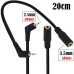 4 Pole TRRS 2.5mm 90 Degree Right Angle Audio Cable Male to 4 Pole TRRS 3.5mm Female Aux Stereo Audio Cable 4 Pole TRRS 2.5mm 90 Degree Right Angle Audio Cable Male to 4 Pole TRRS 3.5mm Female Aux Stereo Audio Cable