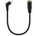 4 Pole TRRS 2.5mm 90 Degree Right Angle Audio Cable Male to 4 Pole TRRS 3.5mm Female Aux Stereo Audio Cable 4 Pole TRRS 2.5mm 90 Degree Right Angle Audio Cable Male to 4 Pole TRRS 3.5mm Female Aux Stereo Audio Cable