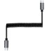 Retractable Tangle-Free Coiled USBC-C to USB-C Charge Cable for Smartphones / iPhone Retractable Tangle-Free Coiled USBC-C to USB-C Charge Cable for Smartphones / iPhone