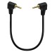 4-pole TRRS 3.5mm Aux Stereo Right Angled Male to Right Angled Male Headphone Cable