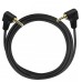 4-pole TRRS 3.5mm Aux Stereo Right Angled Male to Right Angled Male Headphone Cable