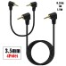 4-pole TRRS 3.5mm Aux Stereo Right Angled Male to Right Angled Male Headphone Cable