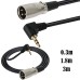 Right-Angle 3.5mm TRS to XLR Male Output Cable Right-Angle 3.5mm TRS to XLR Male Output Cable