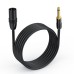 XLR Male to 1/4 Inch TS Mono Unbalanced Microphone Cable, 6.35mm to XLR Cable XLR Male to 1/4 Inch TS Mono Unbalanced Microphone Cable, 6.35mm to XLR Cable