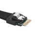 Slimline SAS 4.0 SFF-8654 4i 38 Pin Host to SATA 7 Pin X4 Target Hard Disk Server Data Transmission Cable Array Drive Cable for Computer Slimline SAS 4.0 SFF-8654 4i 38 Pin Host to SATA 7 Pin X4 Target Hard Disk Server Data Transmission Cable Array Drive Cable for Computer