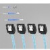 Slimline SAS 4.0 SFF-8654 4i 38 Pin Host to SATA 7 Pin X4 Target Hard Disk Server Data Transmission Cable Array Drive Cable for Computer Slimline SAS 4.0 SFF-8654 4i 38 Pin Host to SATA 7 Pin X4 Target Hard Disk Server Data Transmission Cable Array Drive Cable for Computer
