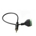 3.5mm 1/8 Inch TRRS Stereo to Solderless Screw 4Pin 4Way Terminal Block Pluggable Type Adaptor Cable 3.5mm 1/8 Inch TRRS Stereo to Solderless Screw 4Pin 4Way Terminal Block Pluggable Type Adaptor Cable