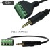 3.5mm 1/8 Inch TRRS Stereo to Solderless Screw 4Pin 4Way Terminal Block Pluggable Type Adaptor Cable 3.5mm 1/8 Inch TRRS Stereo to Solderless Screw 4Pin 4Way Terminal Block Pluggable Type Adaptor Cable