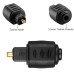 Mini Optical Audio Adapter 3.5mm Female Jack to Digital Toslink Male Plug for Amplifier Mini Optical Audio Adapter 3.5mm Female Jack to Digital Toslink Male Plug for Amplifier