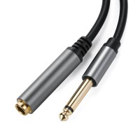 1/4" 6.35mm Mono TS male plug to female jack Audio Instrument cable for Guitar Audio Equipment