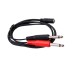 3.5mm 1/8" Aux Stereo Audio (TRS) Female to Dual 1/4 Inch 6.35mm Mono TS Male Y Splitter Cable 3.5mm 1/8" Aux Stereo Audio (TRS) Female to Dual 1/4 Inch 6.35mm Mono TS Male Y Splitter Cable