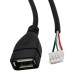 USB Type A Female to PH2.0 Female Cable, PH2.0 4 pin Jack to USB 2.0 Socket Data Cable