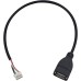 USB Type A Female to PH2.0 Female Cable, PH2.0 4 pin Jack to USB 2.0 Socket Data Cable