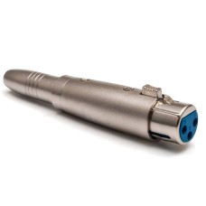 XLR 3 Pin Female to 1/4" 6.35mm Female Socket Audio Adapter