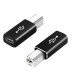90 Degree Right Anlge USB B to USB C Adapter MIDI Converter for Printers, Electric Pianos, Laptops and More Type-C Devices 90 Degree Right Anlge USB B to USB C Adapter MIDI Converter for Printers, Electric Pianos, Laptops and More Type-C Devices