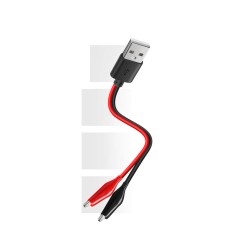 USB to Dual Copper Alligator Clips Test Leads Set | Crocodile Clips to USB for Electrical Circuit Testing USB to Dual Copper Alligator Clips Test Leads Set | Crocodile Clips to USB for Electrical Circuit Testing