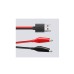 USB to Dual Copper Alligator Clips Test Leads Set | Crocodile Clips to USB for Electrical Circuit Testing USB to Dual Copper Alligator Clips Test Leads Set | Crocodile Clips to USB for Electrical Circuit Testing