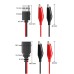 USB to Dual Copper Alligator Clips Test Leads Set | Crocodile Clips to USB for Electrical Circuit Testing USB to Dual Copper Alligator Clips Test Leads Set | Crocodile Clips to USB for Electrical Circuit Testing