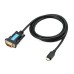 USB-C to RS232 Male, USB Serial Adapter, USB Type C to Male DB9 Male Serial Cable USB-C to RS232 Male, USB Serial Adapter, USB Type C to Male DB9 Male Serial Cable