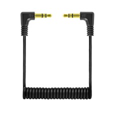 Dual Right Anlge 3.5mm TRS Coiled Audio Cable for Microphones, Headphones, Rodes, DJI Dual Right Anlge 3.5mm TRS Coiled Audio Cable for Microphones, Headphones, Rodes, DJI