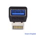 90 Degree Right Angle USB 3.1 Front Panel Header Male Type-E to USB 3.0 Type-A Female Motherboard Extension Data Adapter 90 Degree Right Angle USB 3.1 Front Panel Header Male Type-E to USB 3.0 Type-A Female Motherboard Extension Data Adapter