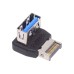 90 Degree Right Angle USB 3.1 Front Panel Header Male Type-E to USB 3.0 Type-A Female Motherboard Extension Data Adapter 90 Degree Right Angle USB 3.1 Front Panel Header Male Type-E to USB 3.0 Type-A Female Motherboard Extension Data Adapter