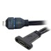 Overmold USB 3.1 Type-E to USB 3.0 20Pin Header (IDC Socket) Adapter with CH344P Chipset Overmold USB 3.1 Type-E to USB 3.0 20Pin Header (IDC Socket) Adapter with CH344P Chipset