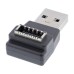 90 Degree Right Angle USB 3.1 Front Panel Header Female Type-E to USB 3.0 Type-A Male Motherboard Extension Data Adapter 90 Degree Right Angle USB 3.1 Front Panel Header Female Type-E to USB 3.0 Type-A Male Motherboard Extension Data Adapter
