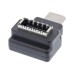90 Degree Right Angle USB 3.1 Front Panel Header Female Type-E to USB Type-E Male Motherboard Extension Data Adapter 90 Degree Right Angle USB 3.1 Front Panel Header Female Type-E to USB Type-E Male Motherboard Extension Data Adapter