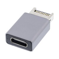 USB 3.1 Front Panel Header Male Type-E to USB-C Female Motherboard Extension Data Adapter USB 3.1 Front Panel Header Male Type-E to USB-C Female Motherboard Extension Data Adapter